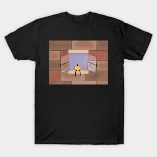 Gribby the Lemon Guy sitting on a windowsill T-Shirt